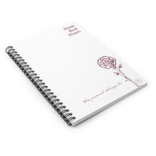 Load image into Gallery viewer, Rose Bud Thorn Spiral Notebook - Inspirational Journal, School Supplies, Gift for Writers, Daily Planner, Creative Notepad