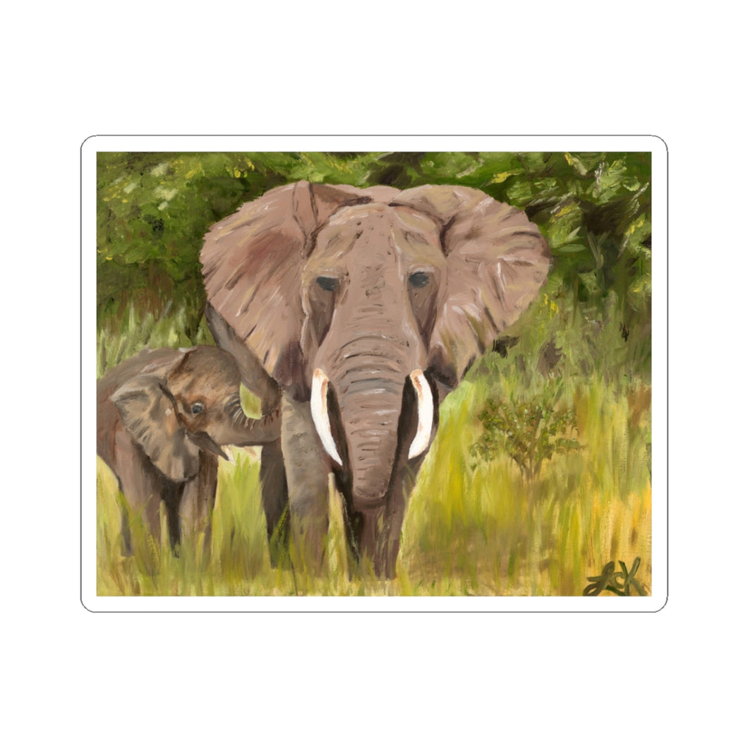 Baby Mine - Elephant Art Stickers