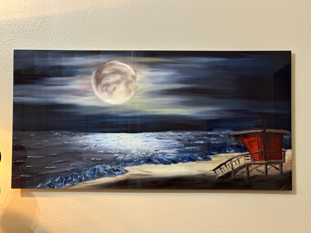 Metal Fine Art Print - Moonscapes & Diamond Tides