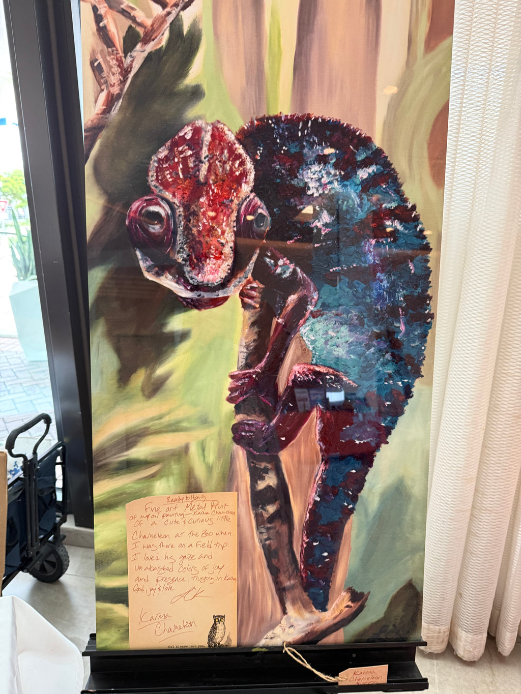 Metal Fine Art Print - Karma Chameleon