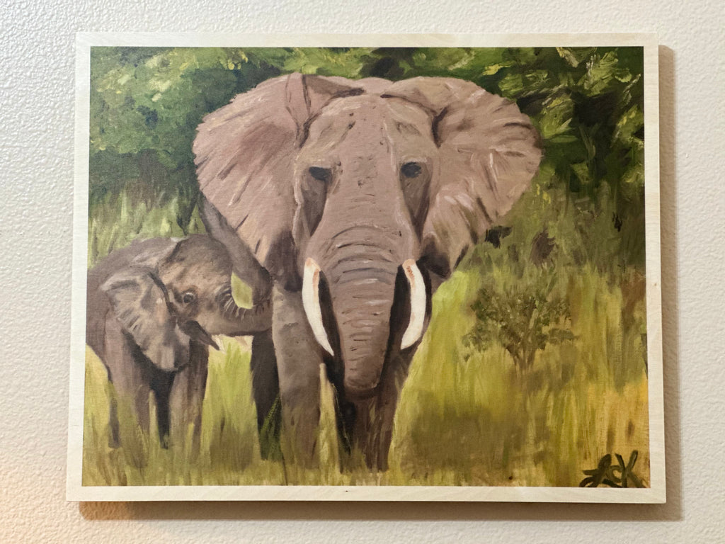 Fine Art Print on Wood - Baby Mine