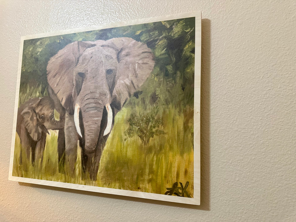 Fine Art Print on Wood - Baby Mine