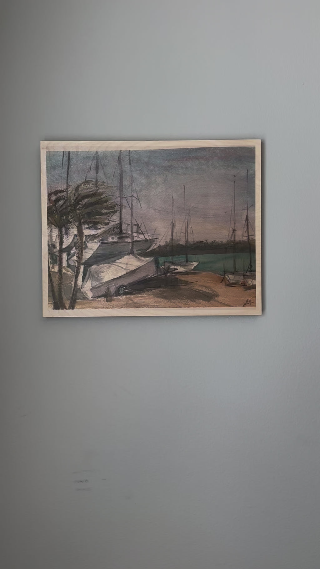 Fine Art Print on Wood - Sail Away