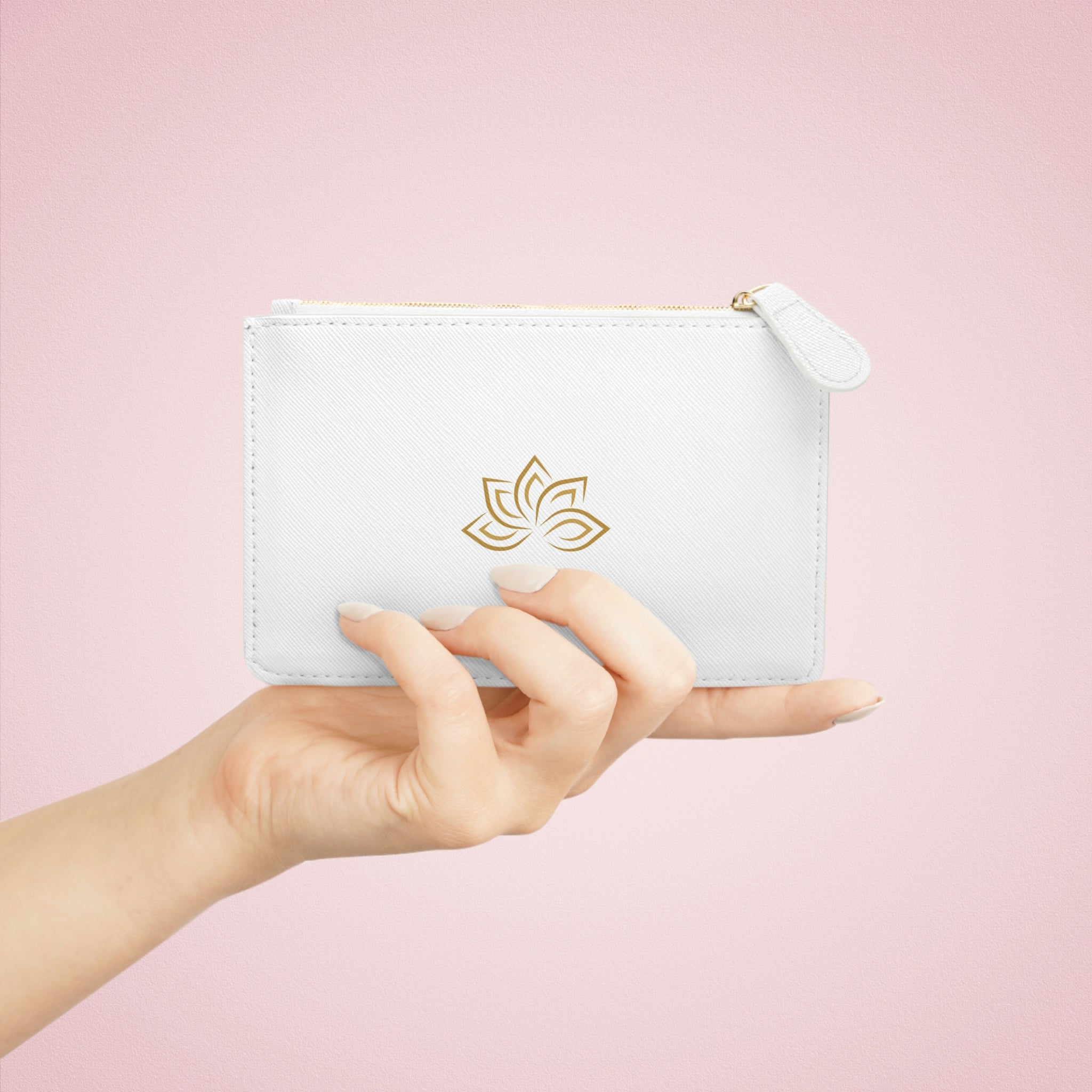 Lotus Rising Vegan Leather Mini Clutch